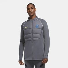 Мужская куртка для футбольного тренинга с мягкой вставкой Inter Milan Strike Winter Warrior Nike