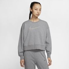 Женский свитшот с логотипом Swoosh для тренинга Nike Dri-FIT Get Fit