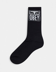 Белые носки Obey Eyes Icon-Черный