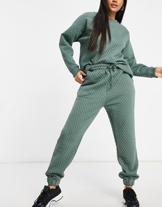 Стеганые джоггеры цвета бледного хаки от комплекта ASOS DESIGN Hourglass-Зеленый