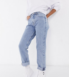 Светло-синие прямые джинсы с сильно завышенной талией Tommy Jeans-Синий