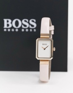 Розовые наручные часы с квадратным циферблатом Boss Whisper-Розовый