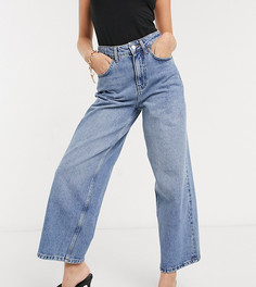 Джинсы в винтажном стиле с завышенной талией ASOS DESIGN Petite-Синий