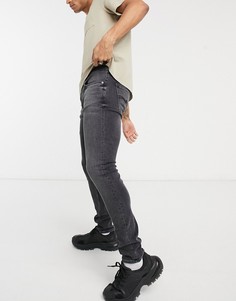 Узкие облегающие джинсы выцветшего серого цвета Nudie Jeans Co-Серый