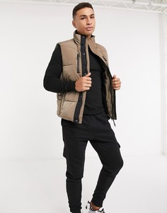 Жилет цвета хаки River Island-Зеленый