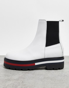 Белые ботинки челси Tommy Jeans-Белый