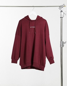 Худи oversized красного цвета с надписью Noisy May-Красный