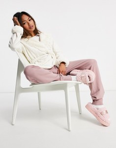 Двусторонний халат кремового цвета UGG Portola-Белый