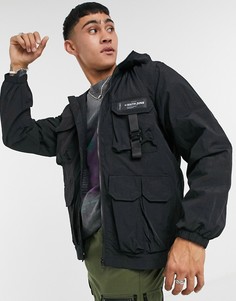 Черная тактическая куртка в стиле милитари Sixth June-Черный цвет