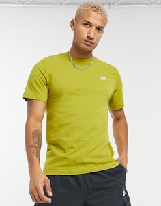 Зеленая футболка Nike - Club-Зеленый цвет