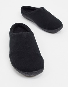 Черные слиперы из экологичных материалов Toms Berkley-Черный