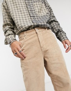 Светло-коричневые свободные вельветовые джинсы ASOS DESIGN-Коричневый цвет