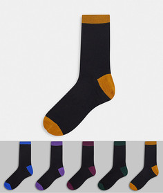Набор из 5 пар разноцветных носков New Look-Многоцветный