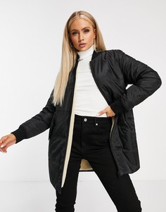 Двусторонняя стеганая утепленная куртка черного цвета Calvin Klein Jeans-Черный
