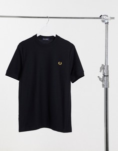 Черная футболка из пике Fred Perry-Черный цвет