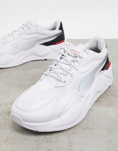 Кроссовки Puma RS-X3 Ferrari в белом с черным цвете-Белый