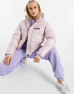 Укороченный пуховик покрытием под перламутр ellesse-Белый