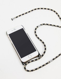 Черный шнурок для чехла на iPhone 6/7/8 Monki