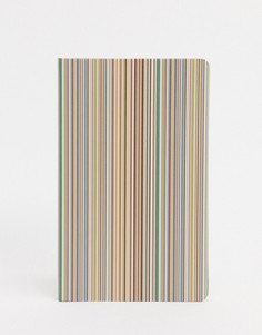 Блокнот среднего размера в разноцветную полоску Paul Smith-Мульти