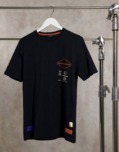 Черная футболка Selected Homme Tailored Studio-Черный цвет
