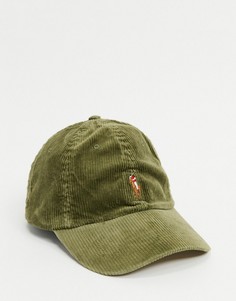 Бейсболка оливкового цвета с логотипом с изображением пони Polo Ralph Lauren-Зеленый