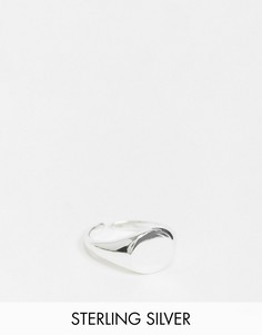Кольцо-печатка с 18-каратным серебряным покрытием Pieces-Серебряный