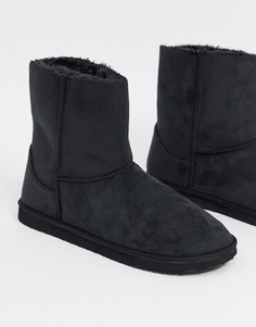 Черные ботинки-слиперы ASOS DESIGN-Черный цвет
