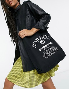 Черная сумка-тоут с логотипом Fiorucci-Черный