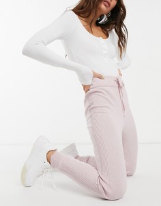 Светло-розовые узкие джоггеры River Island-Розовый цвет