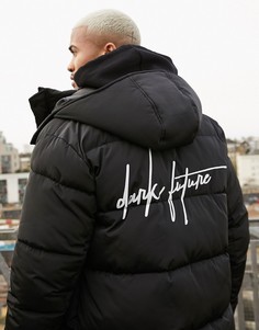 Черный пуховик ASOS Dark Future