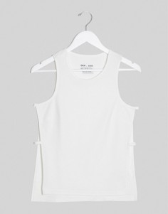 Майка с вырезом ASOS 4505-Белый