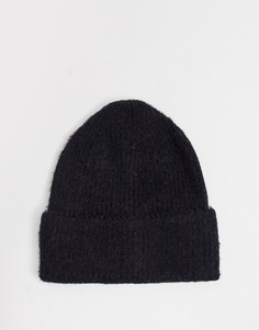Черная вязаная шапка Boardmans-Черный цвет