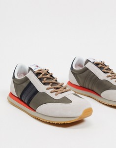 Светло-коричневые кроссовки для бега в стиле ретро с логотипом сбоку Tommy Hilfiger-Коричневый цвет