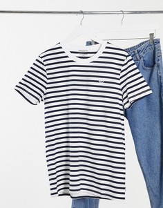 Черная футболка в полоску Tom Tailor-Черный