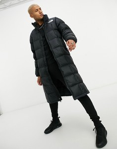 Черная удлиненная куртка The North Face-Черный