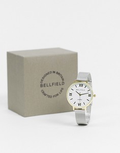 Двухцветные наручные часы в золотистом и серебристом цвете Bellfield-Серебристый