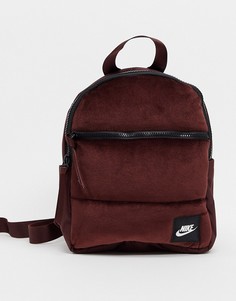 Бархатный маленький рюкзак винного цвета Nike-Фиолетовый