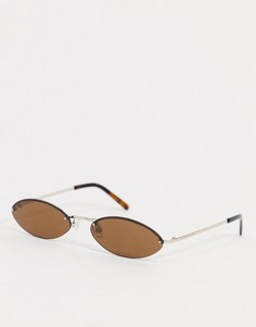 Солнцезащитные очки "кошачий глаз" с коричневыми стеклами Marc Jacobs-Коричневый