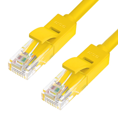 Сетевой кабель GCR Premium UTP 30AWG cat.6 RJ45 T568B 1m Yellow GCR-LNC622-1.0m Greenconnect