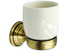 Держатель со стаканом Bath Plus Bronx Gold BXG-65706