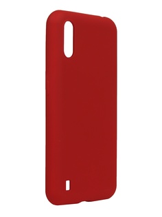 Чехол DF для Samsung Galaxy M01 Silicone Red sOriginal-15