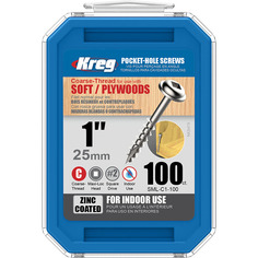 Шурупы Kreg 4x25.4mm 100шт SML-C1-100-INT