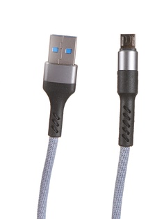 Аксессуар Maverick Textile & Metall C4 USB - micro USB 1.2m Grey ПSELAEP1824