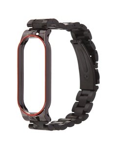 Aксессуар Ремешок Bruno для Xiaomi Mi Band 5 Metallico Black-Red Stripe 5230 Br.Uno
