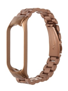 Aксессуар Ремешок Bruno для Xiaomi Mi Band 5 Metallico Light Brown 5228 Br.Uno