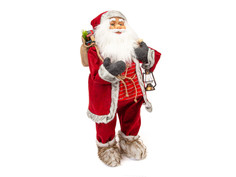 Игрушка Winter Glade Дед Мороз с фонарем 80cm Red M40