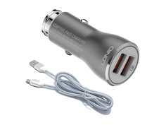 Зарядное устройство Ldnio C407Q 2xUSB + Cable Micro USB Silver LD_B4410