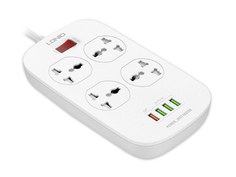 Сетевой фильтр Ldnio SC4407Q 4xUSB / 4 Sockets 2m White LD_B4435