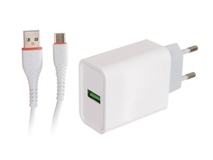 Зарядное устройство Maimi T22 Quick Charge 3.0 1xUSB 22.5W + Cable USB Type-C White