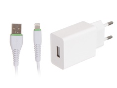 Зарядное устройство Maimi T13 1xUSB 2100mAh 5V + Cable Lightning White